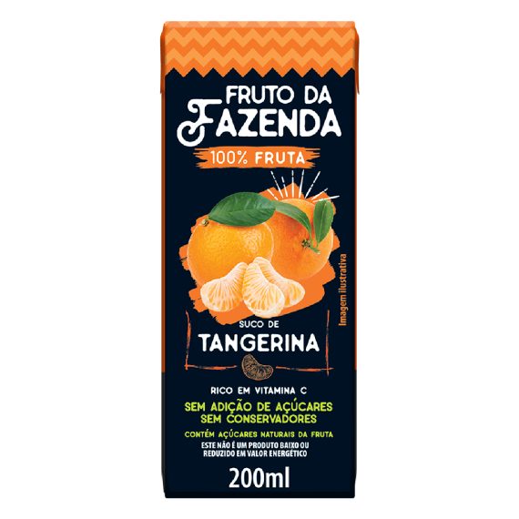 Suco De Tangerina 100% Fruta 200ml